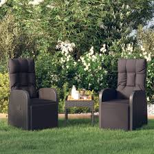 Reclining Garden Chairs With Cushions 2