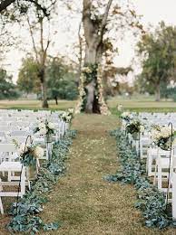 37 beautiful outdoor wedding aisle