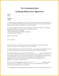 Landscaping Contract Template