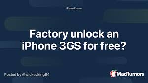 Learn how to unlock iphone 3, 3g and 3gs at home. Factory Unlock An Iphone 3gs For Free Macrumors Forums