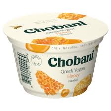 chobani yogurt greek honey cream