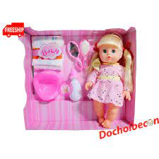 Búp bê Baby Doll bình sữa 4799: Biết nói, nhắm mở mắt, biết uống sữa, đi vệ  sinh, da mặt và tay mềm