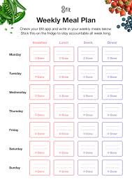 012 Free Menu Planner Template With Grocery List Printable