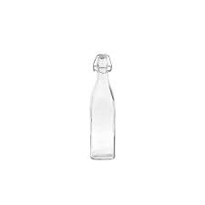 Square Glass Swing Top Bottle 0 5l