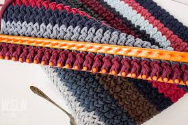 knitting loom t shirt rug muslin and