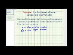 Ex Linear Equation With