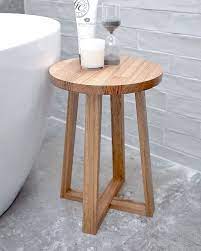 Side Table Wooden Stool Bedside Table