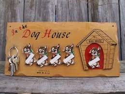 Dog House 1958 Kitschy Wall Plaque
