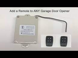 add a remote to any garage door opener