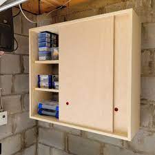 diy storage cabinet with sliding doors