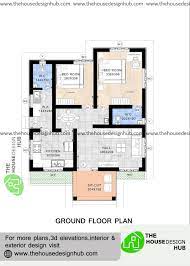 ft 2bhk ground floor plan in 900 sq ft