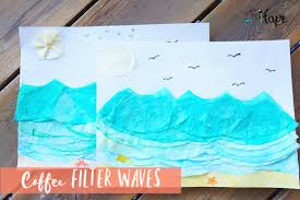 Add a spritz of cleaning solution and the coffee filter will catch even more dust and disinfect surfaces, too. Fun Coffee Filter Waves All About Hope
