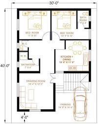 30 By 40 2bhk 3bhk House Plan