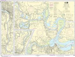 Noaa Nautical Chart 12252 James River Jordan Point To Richmond