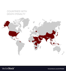 map with countries with penalty