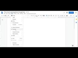 Google Docs With The Equation Editor