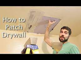 how to patch drywall you