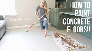 how to paint concrete floors