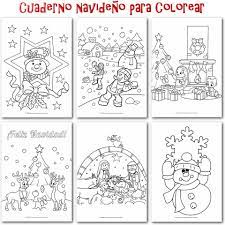 cuaderno navideño para colorear pdf gratis