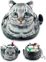 cat shape cosmetic bag funny kitties