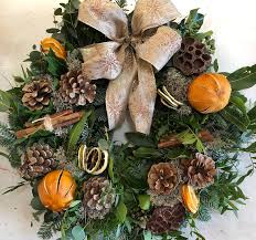Make your own Christmas Door Wreath Kit | Velvet Brown | Long Crendon, Bucks