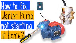 how to fix domestic water pump motor