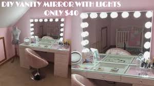 diy vanity mirror with lights only