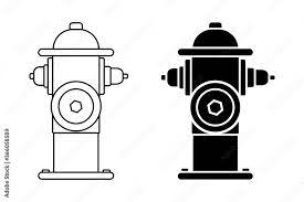 Fire Hydrant Icon Set Of Silhouette And