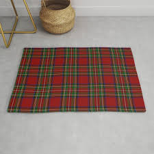 the royal stewart tartan rug by
