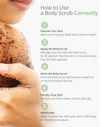 how to use body scrub correctly