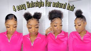 But the best way to learn how to do natural hairstyles is by trying on styles, because it is not easy to find the perfect one within a single cut. 4 Simple Cute Hairstyle For Short Natural Hair Youtube