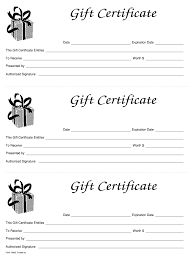 gift certificate templates printable