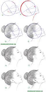 How to draw a face? How To Draw A Face From The Side Profile View Female Girl Woman Easy Step By Step Drawing Tutorial Face Drawing Tutorials For Beginners Girl Face Drawing
