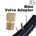 Valve adapter for bike tire