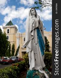 Virgin Mary Statue Free Stock Images