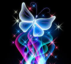 Neon Butterfly Desktop Background ...