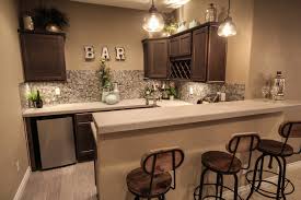75 home bar with tile countertops ideas