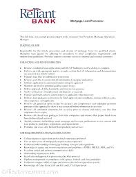 Fha Loan Processor Sample Resume Podarki Co