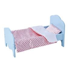 Doll Classic Single Bed Blue Bedding