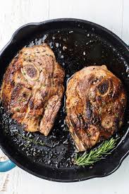 herb marinated lamb shoulder chops