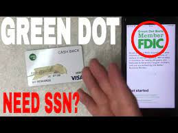 ssn to get green dot prepaid visa card