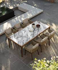 Stylish Outdoor Kitchen And Dining Area