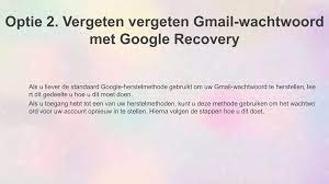 Gmail wachtwoord vergeten, hoe het te herstellen
