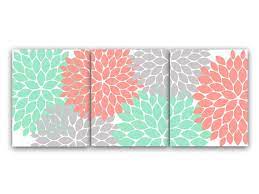 home decor wall art c and mint