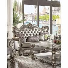 vine sofa set grey polish deco leather