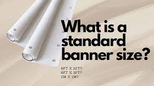 standard banner size es banners