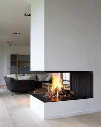 Corner Fireplace Modern Room