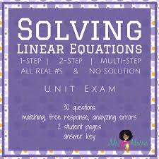 Solving Equations Unit Test Pdf