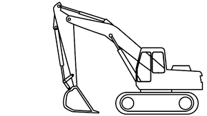 Tranh tô màu máy xúc đẹp nhất dành tặng bé yêu