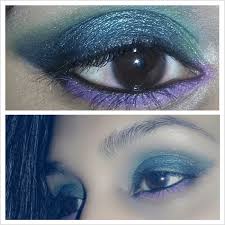 mermaid ariel inspired eye makeup tutorial